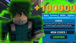 (+100000) New Codes ! | Boku No Roblox: Remastered |Roblox MHA Game