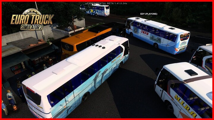 Ketika Driver Bus Jawa Timuran Kejar Target Di Jalanan - ETS 2 Mod MP Indonesia