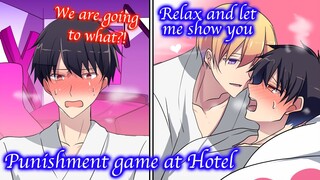 【BL Anime】Two boys that in love with each other spent a night at a hotel for a punishment game【Yaoi】