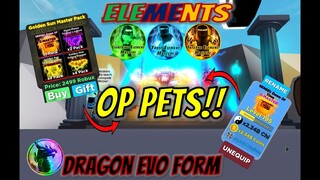 MASTERED ELEMENTS AND BOUGHT PET PACK(Z-Master Sensie: Dawn of Time) IN NINJA LEGENDS mini Update