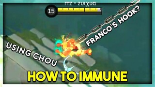 How To Immune Franco's Hook Using Chou? | ZUiXUA Official | MLBB 2.0