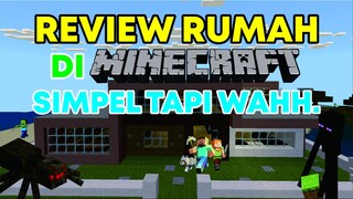 review rumah di minecraft simpel tapi wahh | Minecraft PE 2022 terbaru