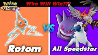 Rotom vs All Speedstar | Who Will Win??? | Pokemon UNITE.