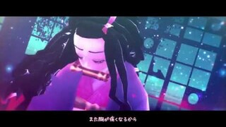 【鬼滅のMMD】心做し（竈門禰豆子くれよん式）