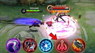 DYRROTH NEW LIFESTEAL BROKEN BUILD TO COUNTER THIS BUFFED META FREYA🔥| MLBB GLOBAL DYRROTH