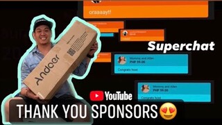 Unboxing Amazon Package from Sponsor plus Thank you Super Friends for Superchat