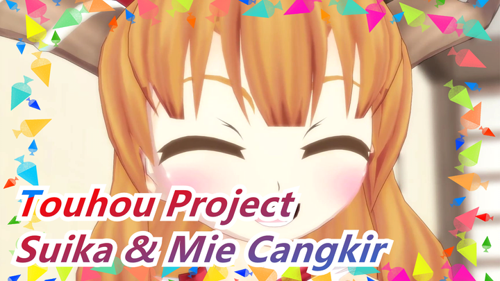 [Touhou Project MMD] Suika & Mie Cangkir / Nissin / Highly Recc.