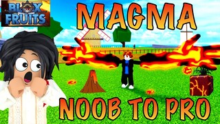 Bloxfruits Noob To Pro Using MAGMA Fruit REWORKED!