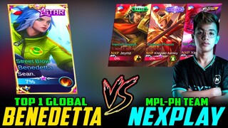 Top 1 Global Benedetta vs. Nexplay (MPL-PH Team) ~ Mobile Legends