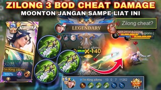 ZILONG 3 BOD SUPER DAMAGE 1 HIT, SAMPE DI TUDUH CHEATER 🤣| Mobile Legends Bang-bang