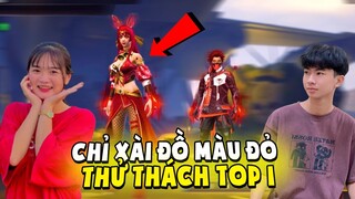 Ngọc Diễm Và NTN Thử Thách Chỉ Xài Đồ Màu Đỏ Lấy Top 1 Và Cái Kết