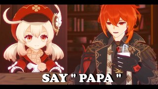 Say papa | Klee, Diluc & Jean | MMD Genshin Impact