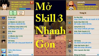 Ngọc Rồng Online - Mở Skill 3 Đệ Tử Nhanh Gọn Của Gauxayda !