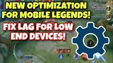 ML OPTIMIZE! - FIX FPS DROP AND LAG ON MOBILE LEGENDS ON LOW END PHONES