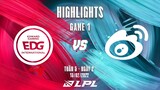 EDG vs WBG | Highlights - Game 1 | Tuần 5 Ngày 2 | LPL Mùa Xuân 2022