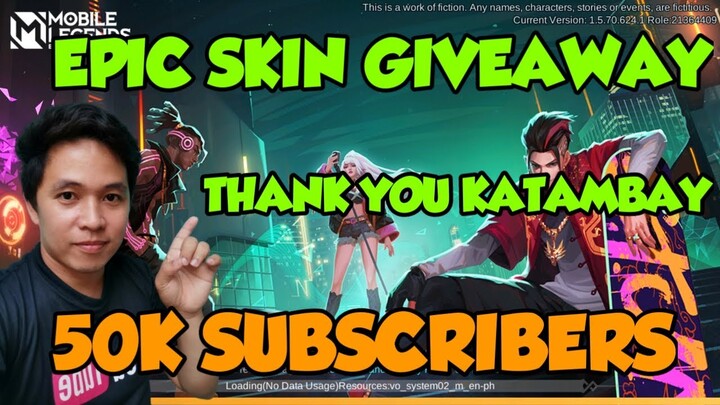 EPIC SKIN PAMIGAY THANKYOU GUYS ROAD TO 100K SUBSCRIBERS