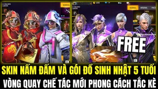 OB35 QUÀ SINH NHẬT 5 TUỔI FREE GÓI ĐỒ CỰC ĐẸP VÀ SKIN NẤM ĐẤM, VÒNG QUAY CHẾ TÁC MỚI OB35| FREE FIRE