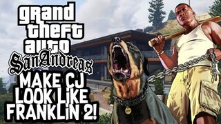 GTA SA | HOW TO MAKE CJ LOOK LIKE FRANKLIN CLINTON FROM GTA V PART 2!