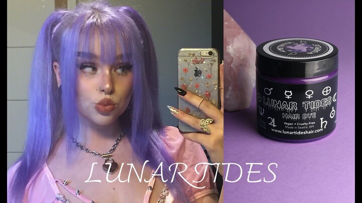dyeing my hair purple ♡ lunar tides