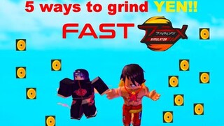 5 ways to grind YEN Faster|FULL GUIDE in Roblox Anime Fighting  Simulator