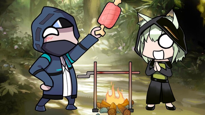 "Arknights x Monster Hunter" collaboration, let's grill some meat! [Nobu Ark]