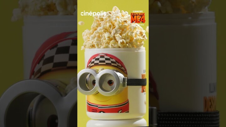 Exclusive Collectible Popcorn Bucket DESPICABLE ME 4 🍿💛 #shorts  #cinepolisid