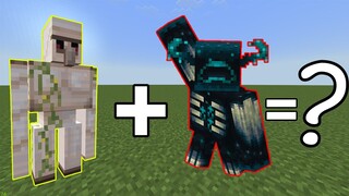 Mình Đã Hợp Thể Giữa | IRON GOLEM Với WARDEN TRỞ THÀNH WARLEM | Trong Minecraft Pe..!!