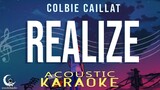 REALIZE - Colbie Caillat ( Acoustic Karaoke )