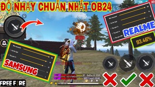 Free Fire | Siêu “ĐỘ NHẠY OB24” Chuẩn 100% Kéo Tâm AuTo HeadShot  Dành Cho OPPO REALME SAMSUNG VIVO