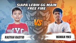 Rasyah Rasyid vs Wawan MKS: Saatnya Si Bocah Ajaib Menang!? | Mabar Free Fire Match 15 #short