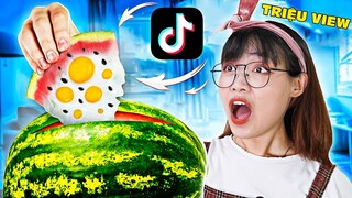 THỬ THÁCH LÀM THEO NHỮNG VIDEO TRIỆU VIEW TRÊN TIKTOK PHẦN 6 - Trứng Rán Không Cần Mỡ Có Thành Công?