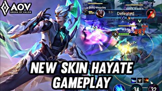 AOV : NEW SKIN HAYATE GAMEPLAY - ARENA OF VALOR LIÊNQUÂNMOBILE ROV COT