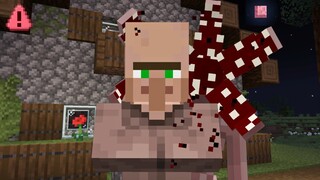 เมื่ออสูรหน้ากลีบ!! ออกล่าชาวบ้าน | Minecraft [ PE ]