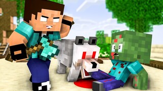 Monster School : Poor Baby Zombie|Thank Herobrine - Funny Minecraft Animation