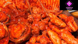 Mukbang sò biển sốt cay phần 2 #anngon