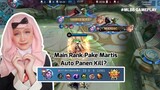 Rakus Amat Jadi Cewe! Pake Martis Auto Panen Kill (Voice Reveal) | MLBB GAMEPLAY