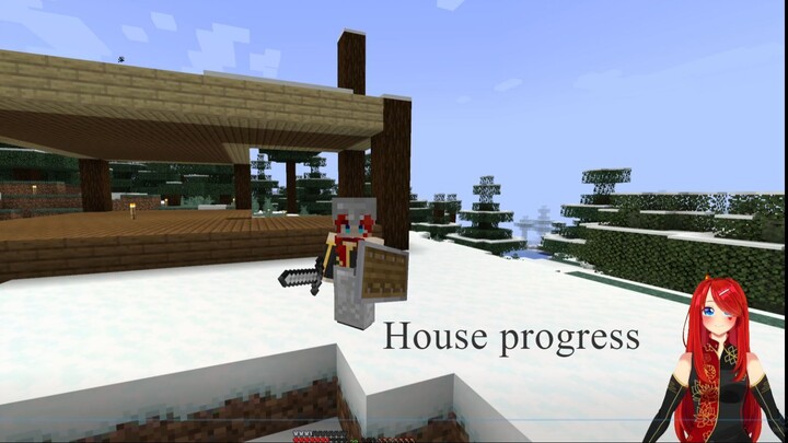 House progress in Minecraft