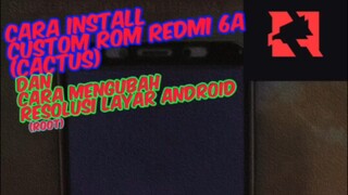 INSTALL CUSTOM ROM NUSANTARA LTS DI REDMI 6A || ROM PALING SMOOTH