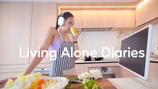 Living Alone Diaries | What I Eat in a Day in the new apartment! (simple & easy meals)