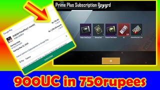 How to buy Royal pass in 750 rupees in pakistan | Prime plus subscription in 750 rupees | 900 uc