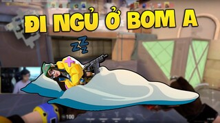 Bomman cầm Killjoy đắp chăn đi ngủ ở Bomsite A