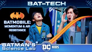 Batman's Science Lab | The Batmobile: Momentum & Air Resistance | @DC Kids