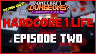 ATTACK OF THE GHASTS - HARDCORE ONE LIFE NETHER ONLY SERIES -Minecraft Dungeons