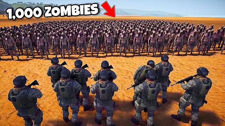10 SPECIAL FORCE UNIT vs 1,000 ZOMBIES