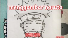 Sinopsis anime Naruto sambil ngambar sang MC 😻😋