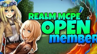 Open Member Realm Mcpe | GRATIS | join aja gaskeun #mcpe #openmember #realm