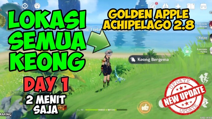 Semua Lokasi Keong Proyeksi [Phantasmal Conches] Map Achipelago 2.8 #Day 1 | Genshin Impact