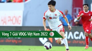 Bảng xếp hạng, Kết quả Vòng 7 Giải VĐQG Việt Nam Vleague 2022