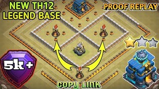NEW TH12 LEGEND BASE | WAR BASE | DEFEND AGAINST TH13 ATTACK + REPLAY PROOF | CLASH OF CLAN