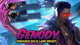 Gosu General's Enraged Gold Lane Brody  | Mobile Legends